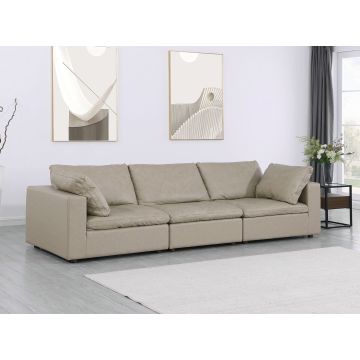 1100 DivanItalia Beige Modular  Sofa – Top-Grain Italian Leather