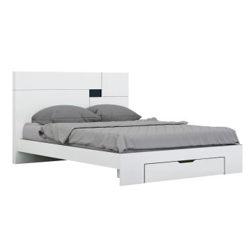 Aria - White Queen Bed