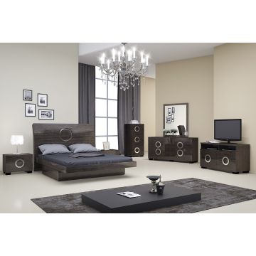 Monte Carlo - Gray 4PC Eastern King Bedroom Set
